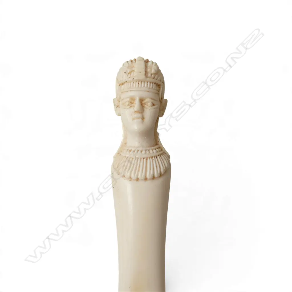 2 ORIENTAL WOOD CARVINGS; FIGURE H.210mm, FIGURE ON OX W.250mm repairs + 2 PCES EGYPTIAN IVORY Image 1++