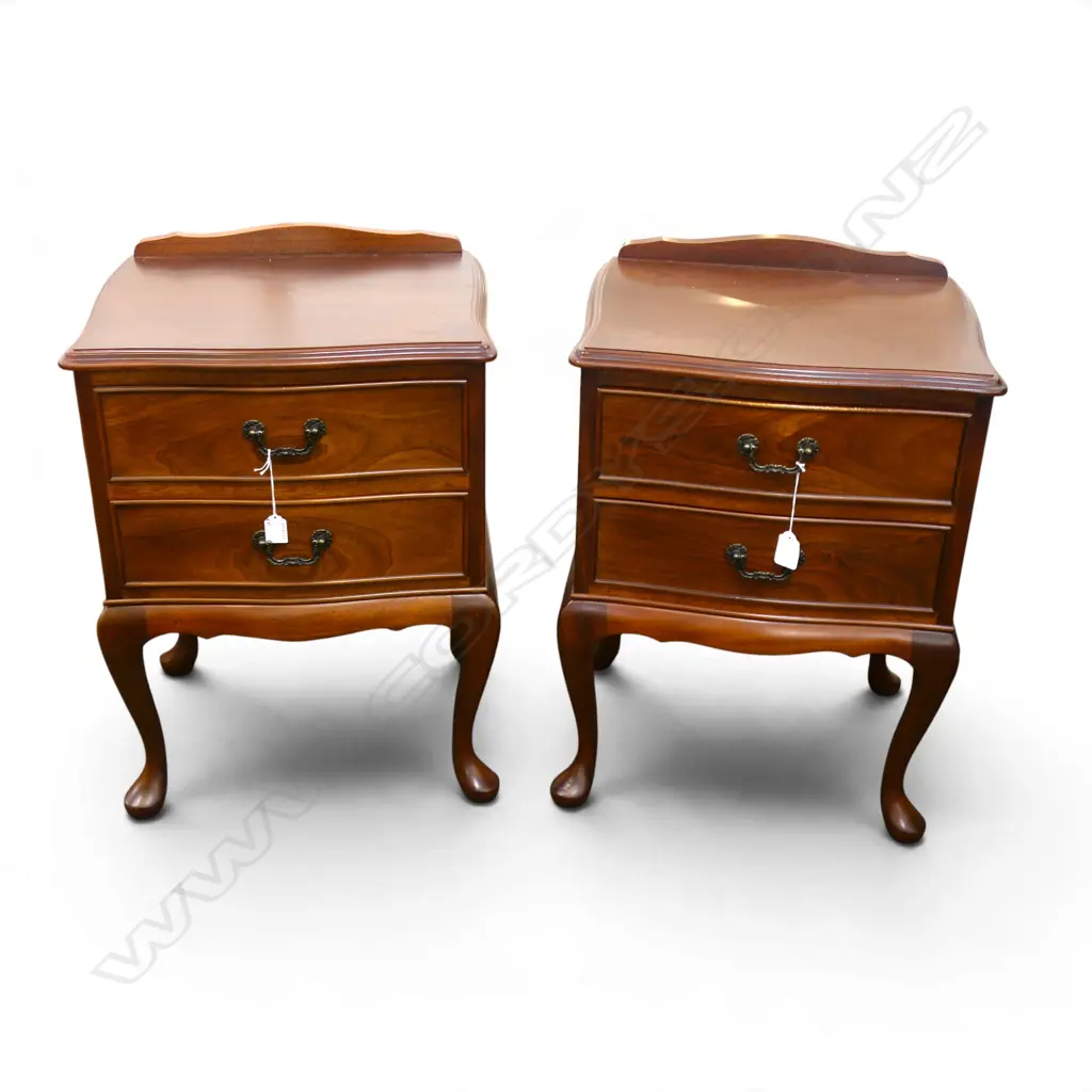 PR MAHOGANY BEDSIDE CABINETS 470x410x660mm Image 1++
