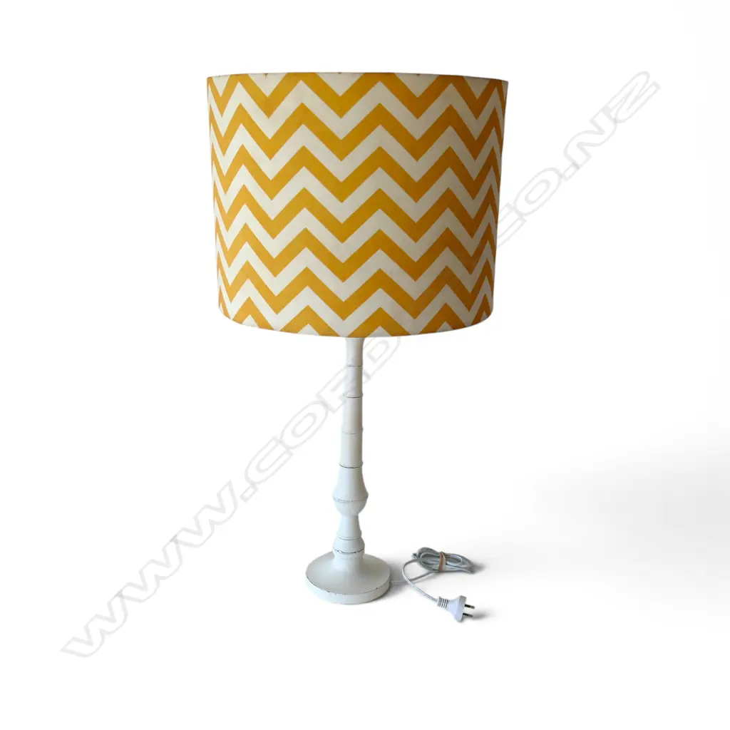 LARGE TABLE LAMP, WORKING, H.840MM DIA 440MM Image 1++