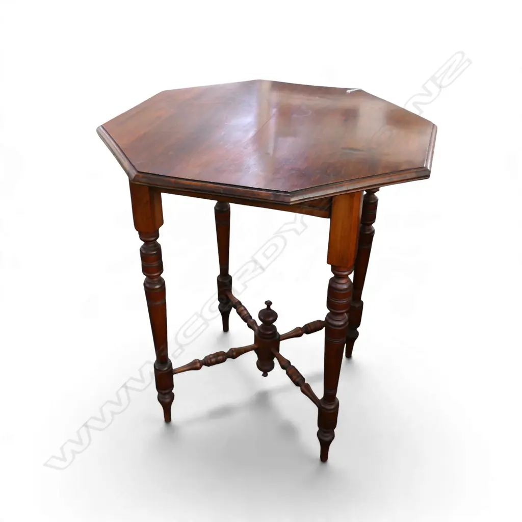ANTIQUE OCTAGONAL SIDE TABLE H.760mm, 670mm dia Image 1++