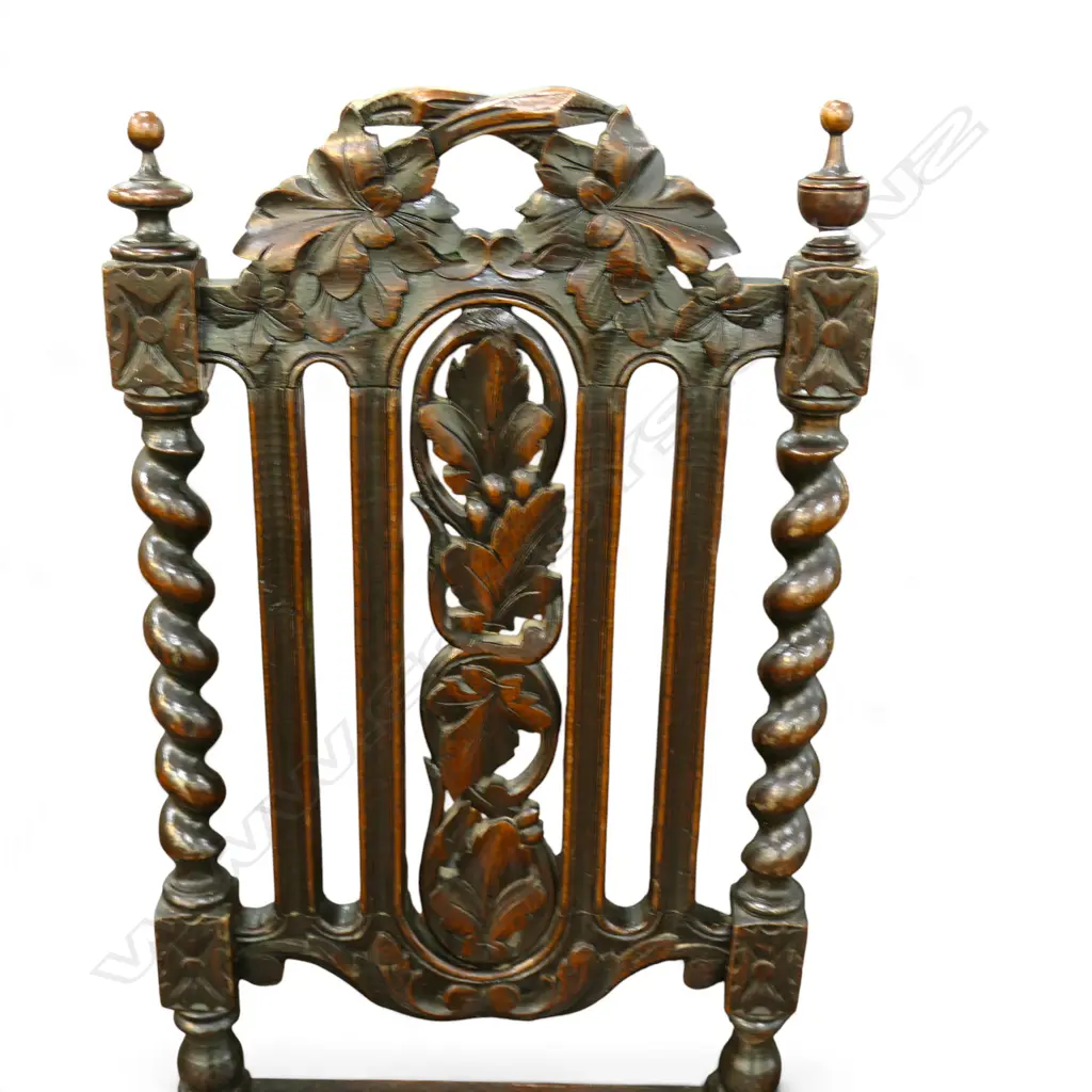 2 JACOBEAN STYLE CHAIRS H.1185mm Image 1++
