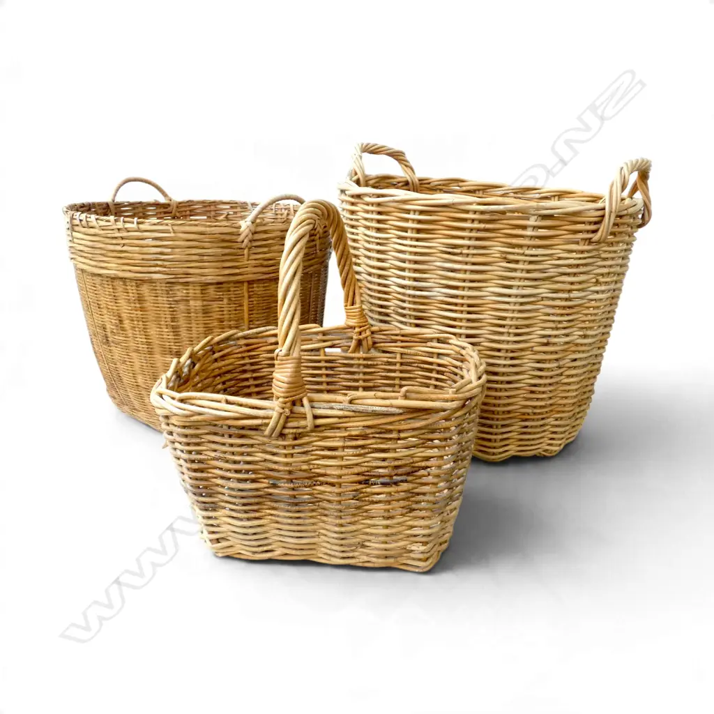 3 CANE BASKETS W.490mm Image 1++