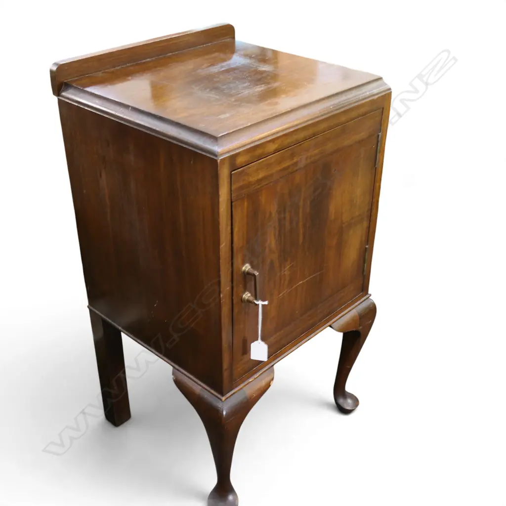 MAHOGANY BEDSIDE CABINET 420x375x730mm Image 1++