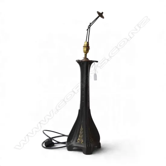 CAST IRON ART NOUVEAU TABLE LAMP H.700mm