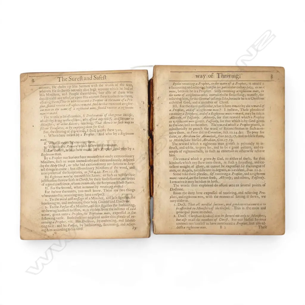 RARE 17thC ed. 'The Shield of Righteousness' by Robert Horn, in worn condition Image 1++