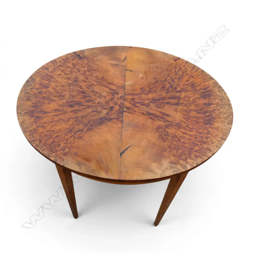 BURR TOP OVAL SIDE TABLE 655x495x715mm Image 1++