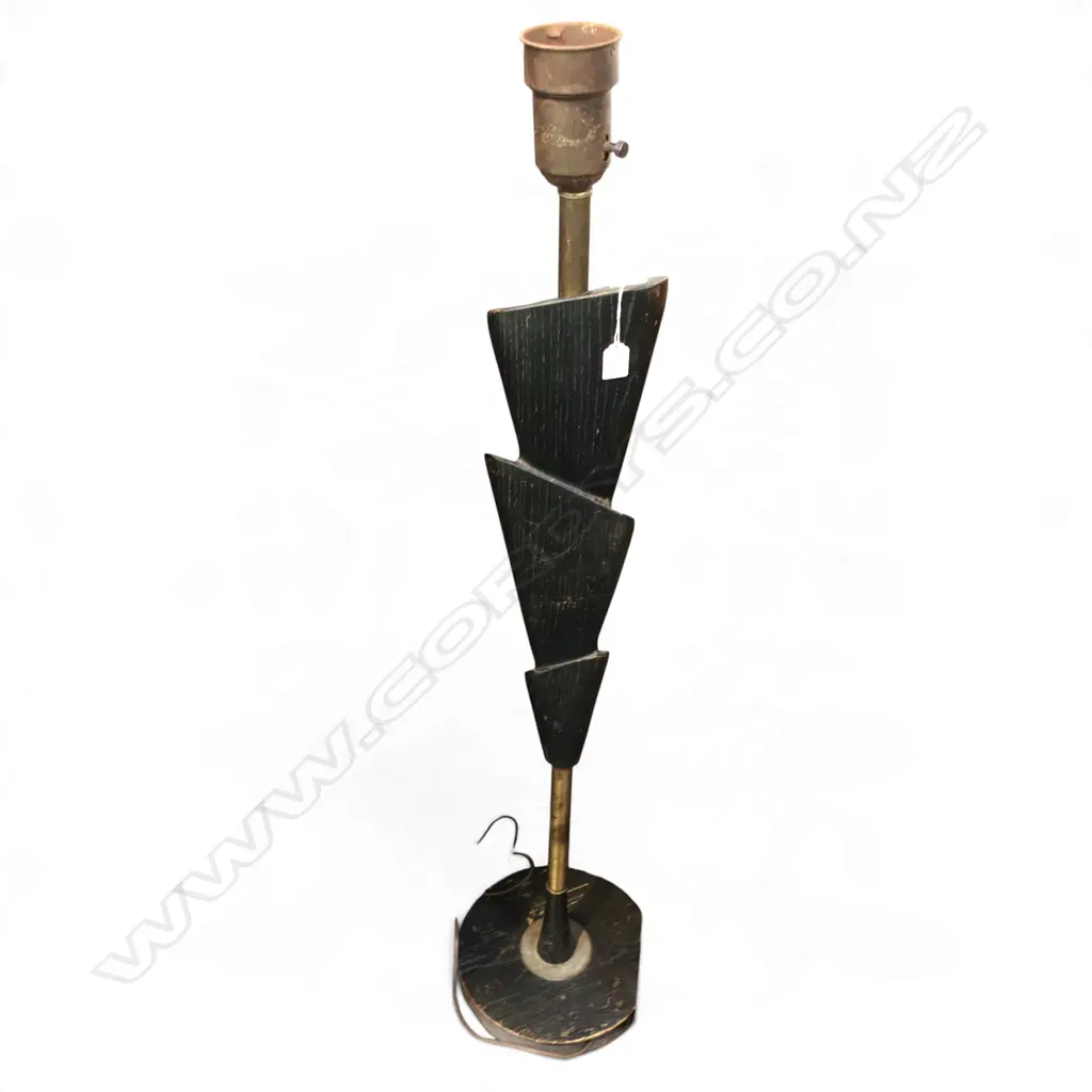 FOLK ART STANDARD LAMP needs rewiring H.1320mm Image 1++