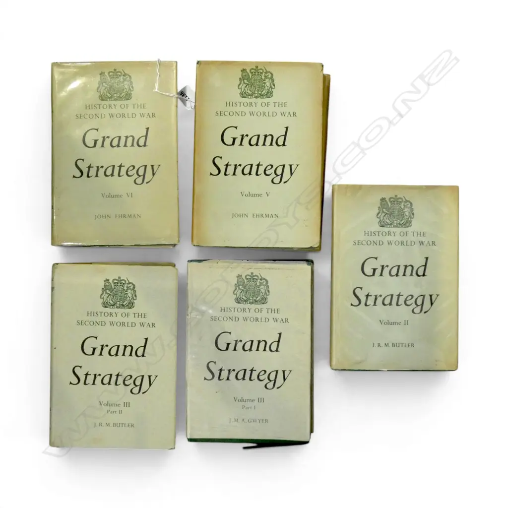 5 VOLS. 'GRAND STRATEGY' HISTORY OF THE SECOND WORLD WAR BY JOHN EHRMAN Image 1++