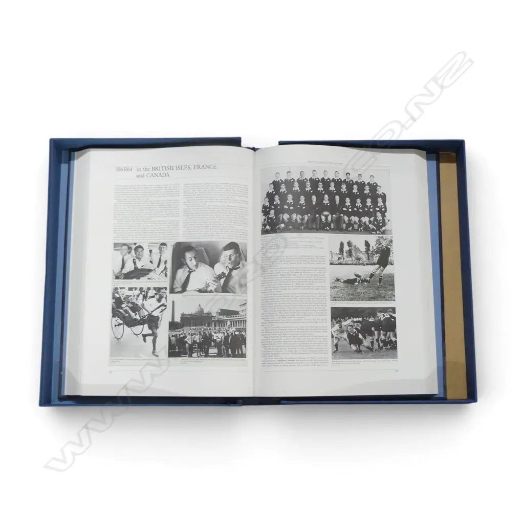 LGE BOOK 'CENTENARY 100 YEARS OF ALL BLACK RUGBY. 784/1200 deluxe Ed. 1984 Pub. Boxed Image 1++
