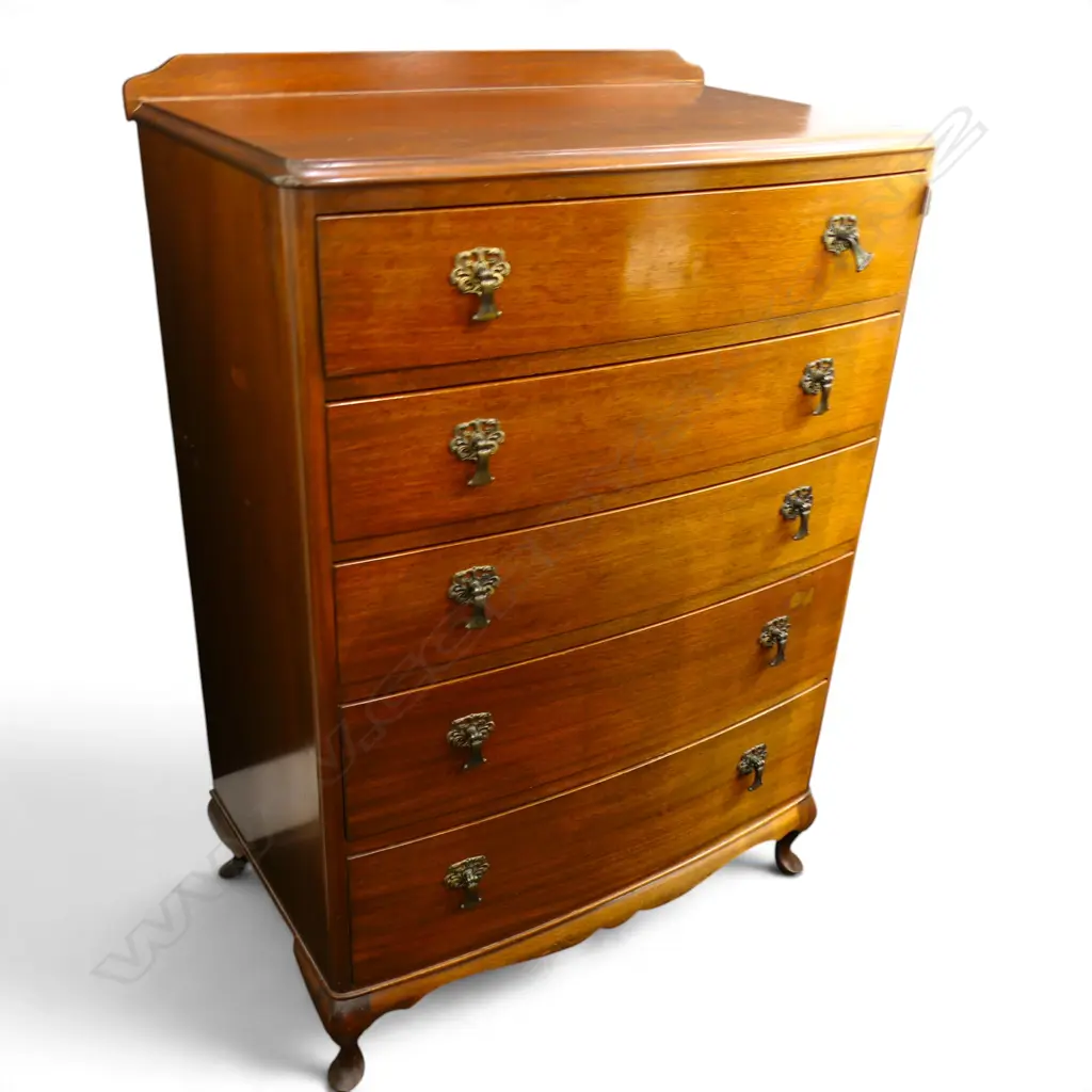 MAHOGANY TALLBOY 770x470x1120mm Image 1++