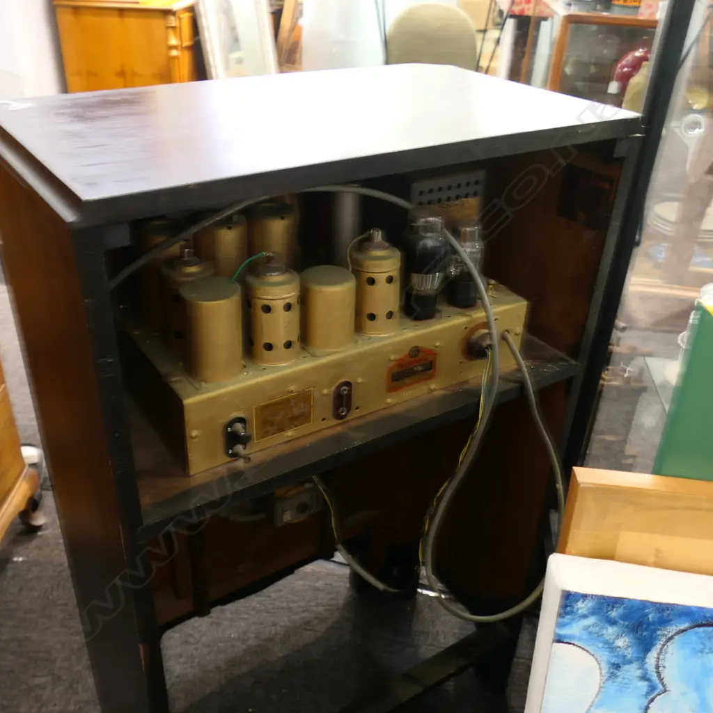 EARLY 20thC STC RADIO CABINET 600x340x950mm Image 1++