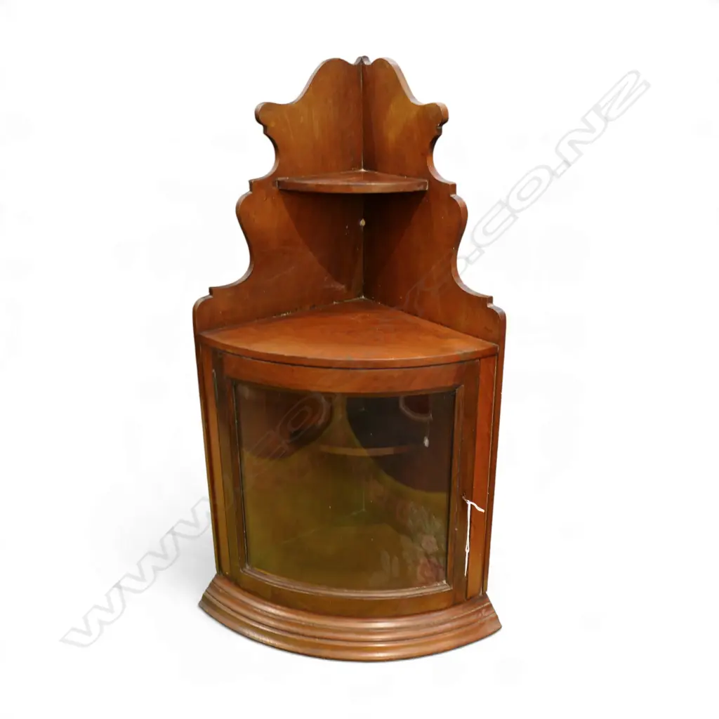 MAHOGANY CORNER CABINET 350x350x865mm Image 1++