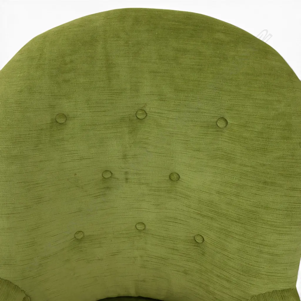 GREEN UPHOLSTERED ARMCHAIR  Image 1++