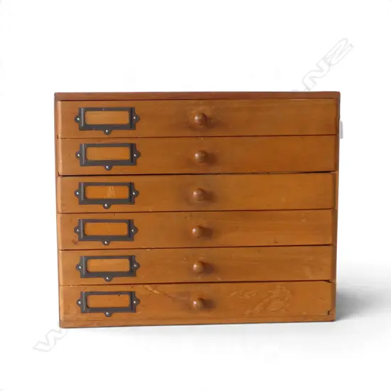 VINTAGE 6 DRAWER COLLECTORS CABINET 420x260x345mm
