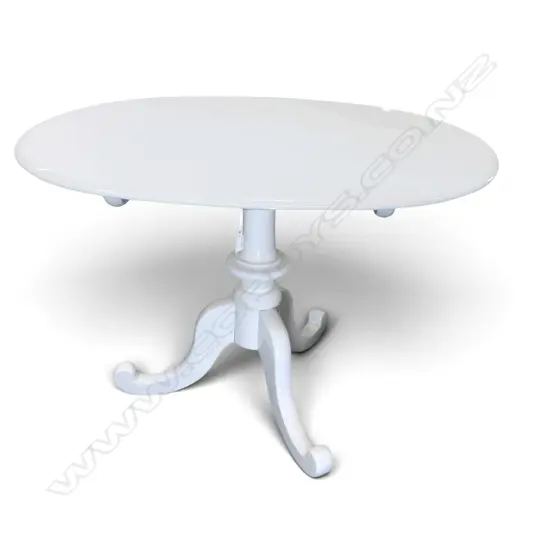 WHITE PAINTED VICTORIAN STYLE TABLE 1090x780x720mm