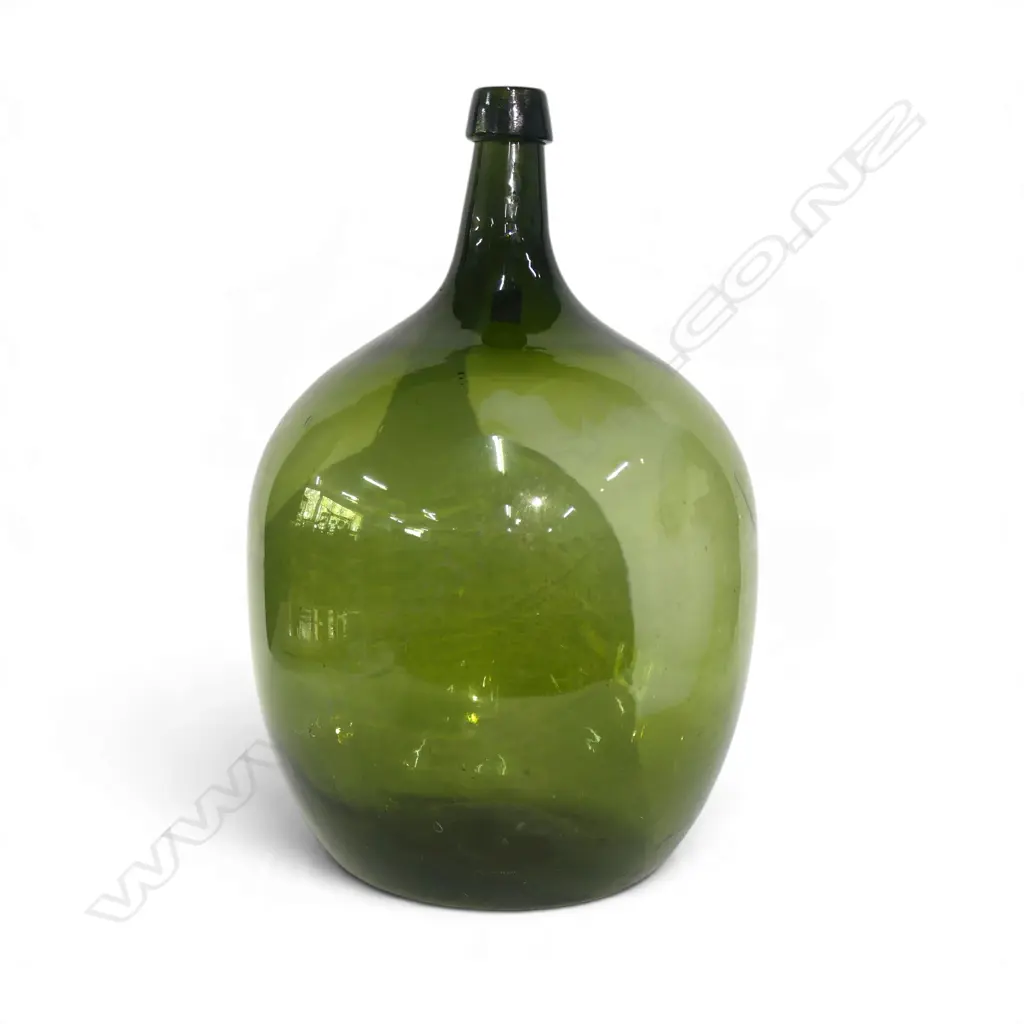 GREEN GLASS CARBOY BOTTLE H.520mm Image 1++