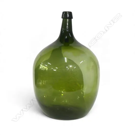 GREEN GLASS CARBOY BOTTLE H.520mm