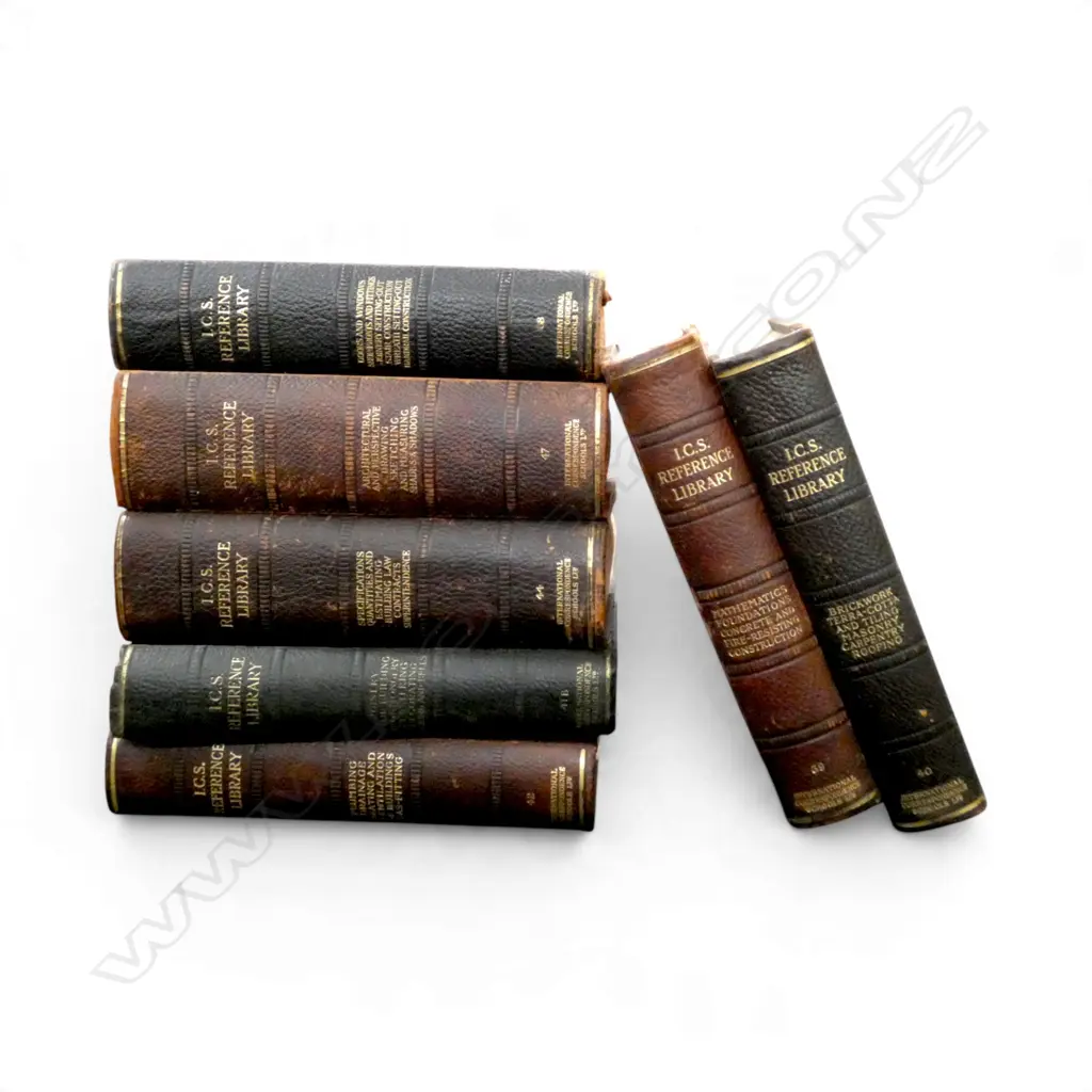 7 VOLS. ICS REFERENCE LIBRARY - CONSTRUCTION C.1900 Image 1++