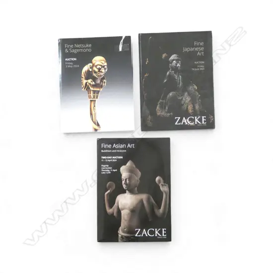 3 ZACKE AUCTION CATALOGUES