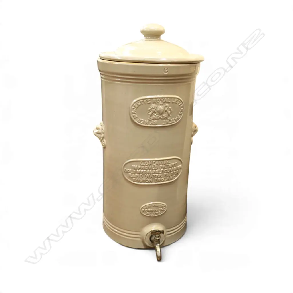 C. CHEAVINS STONEWARE WATER FILTER H.550mm Image 1++