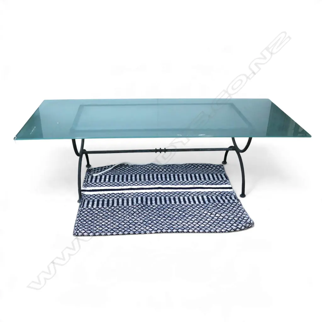 GLASS TOPPED TABLE 2300x1000x680mm Image 1++