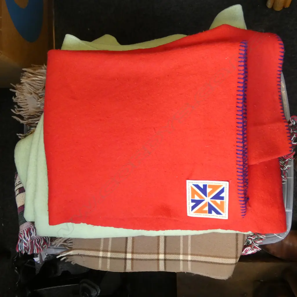 ASST. WOOL BLANKETS Image 1++