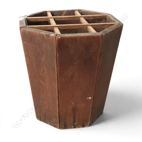 VINTAGE WOODEN UMBRELLA STAND H.330mm