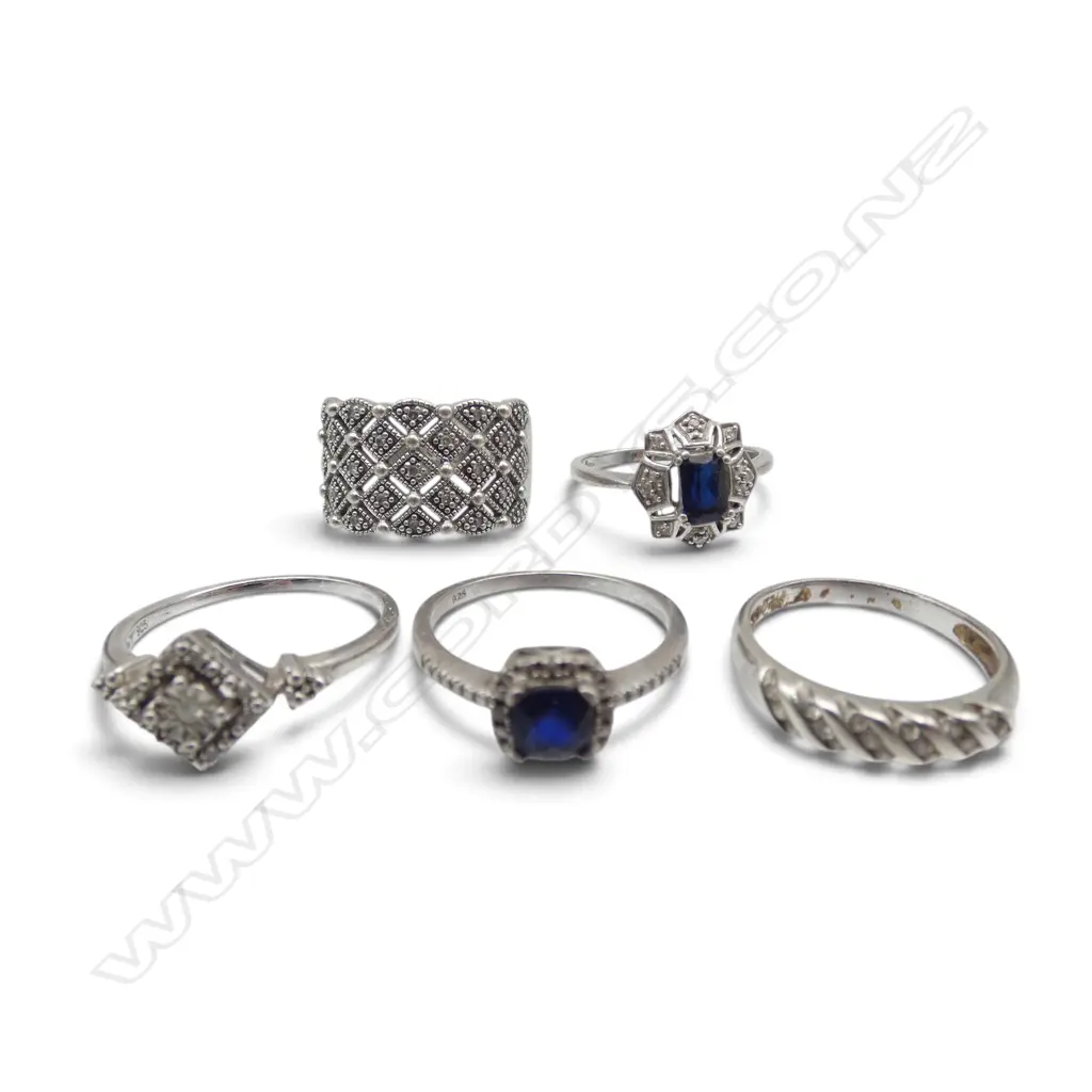 5 925 SILVER RINGS 13.4gms Image 1++