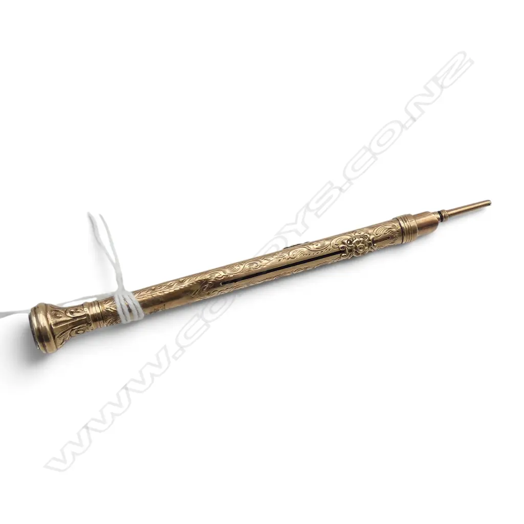 9CT GOLD PROPELLING PENCIL PEN TOTAL WIEGHT 14GMS Image 1++