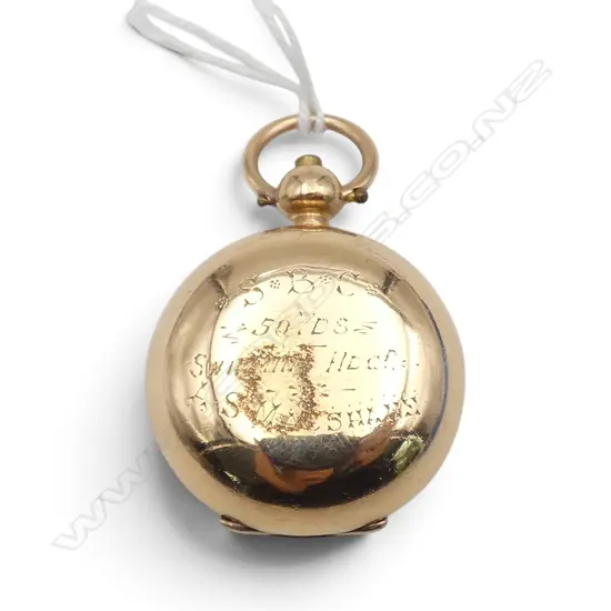 c.1900 AMERICAN ROLLED GOLD SOVEREIGN CASE push button release catch