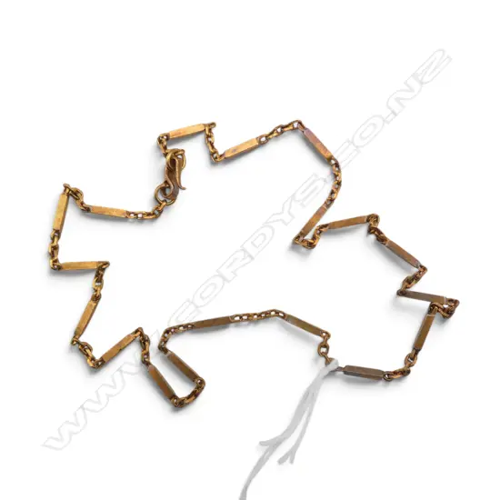 23ct BAR LINK NECKLACE, 18.33gm