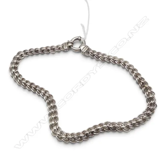 SUBSTANTIAL SILVER BYZANTINE CHAIN, 88.63gm, L.400mm