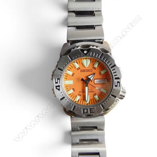 SEIKO ORANGE MONSTER 200m DIVER AUTOMATIC WATCH 7S26-0350