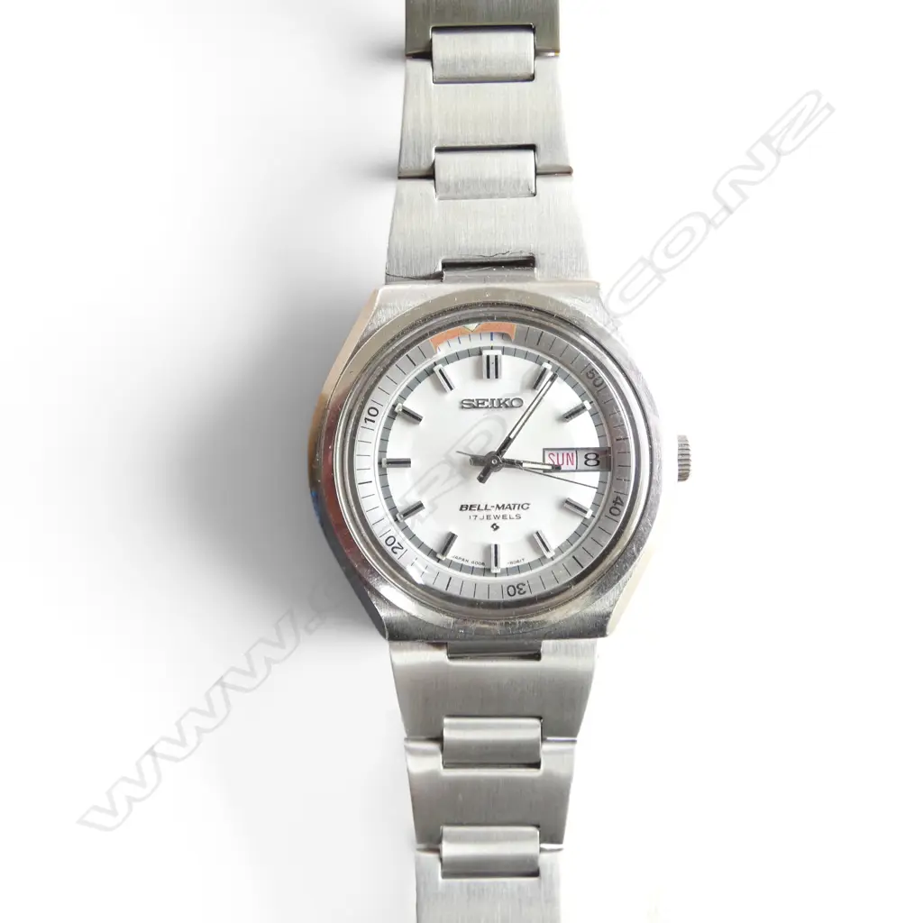 VINTAGE SEIKO 4006-6040 BELL-MATIC 17 JEWELS WATCH Image 1++