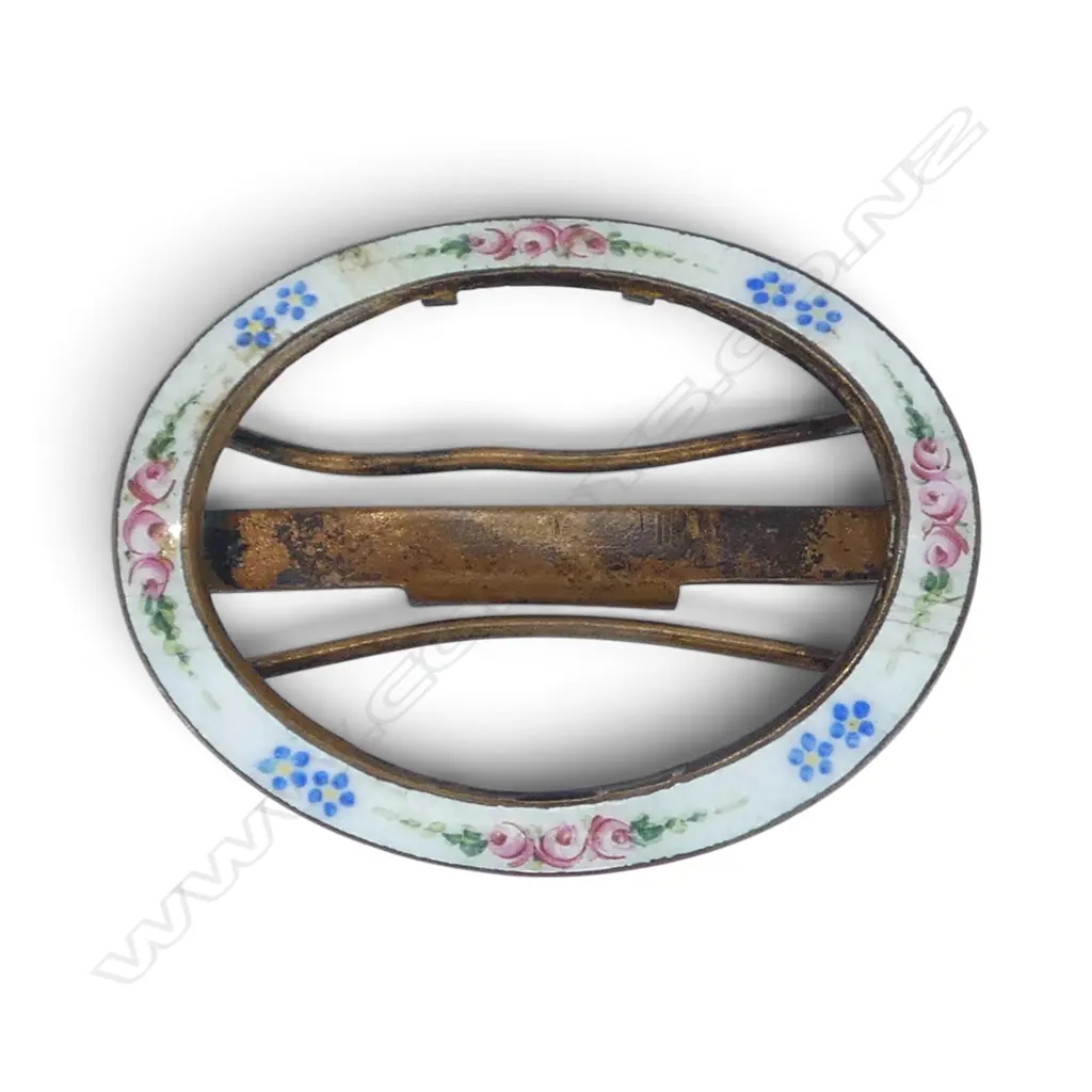 FRENCH ENAMEL BUCKLE Image 1++