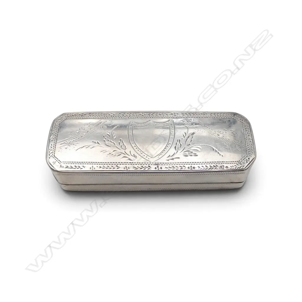 GEORGIAN STG SILVER LIDDED CONTAINER W.75mm 40gms  Image 1++
