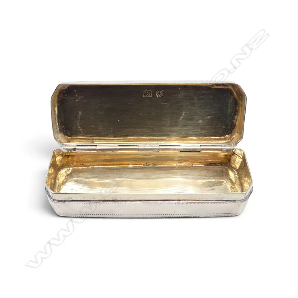 GEORGIAN STG SILVER LIDDED CONTAINER W.75mm 40gms  Image 1++