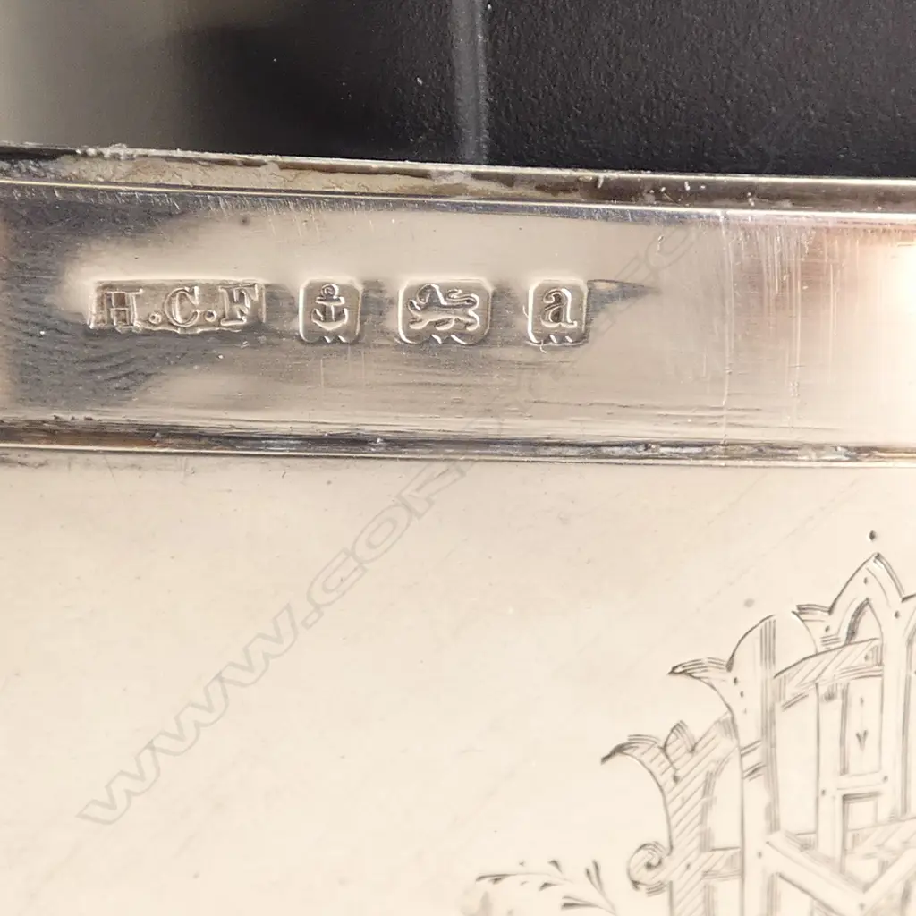 STG SILVER CARD CASE, B'HAM 1900 45x80mm 38.4gms Image 1++