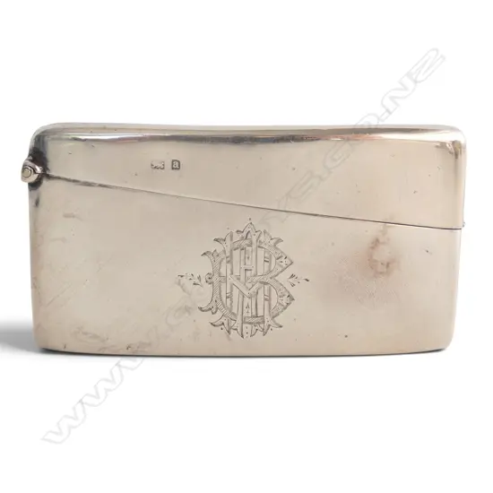 STG SILVER CARD CASE, B'HAM 1900 45x80mm 38.4gms