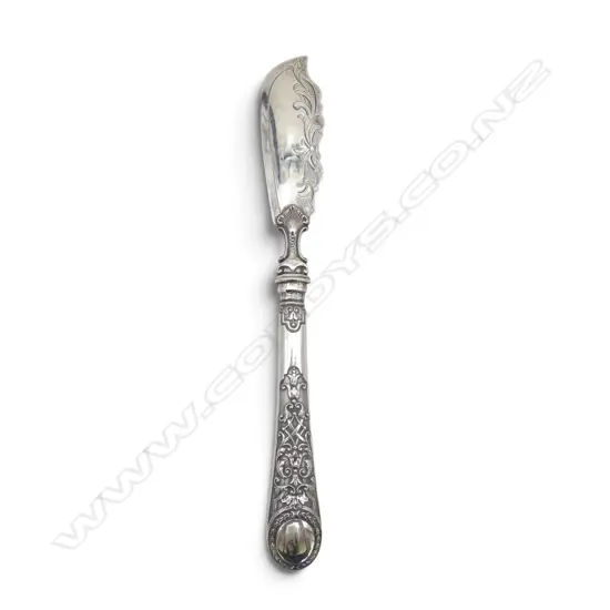 VICTORIAN STG SILVER BUTTER KNIFE SHEFFIELD 1867, 39.6gms, L.190mm