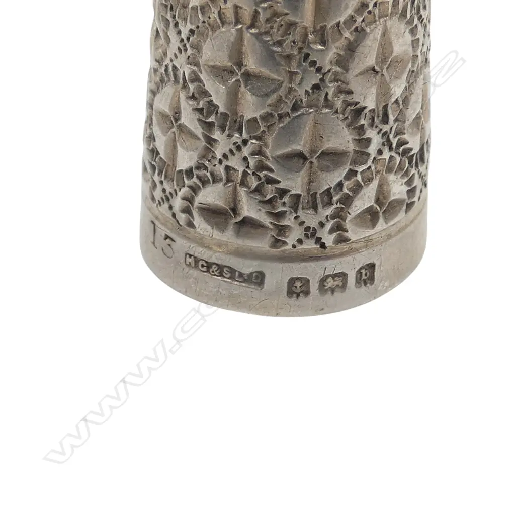 4 STG SILVER THIMBLES B'HAM 1903 etc, 19gms, 2 with dents at opening Image 1++