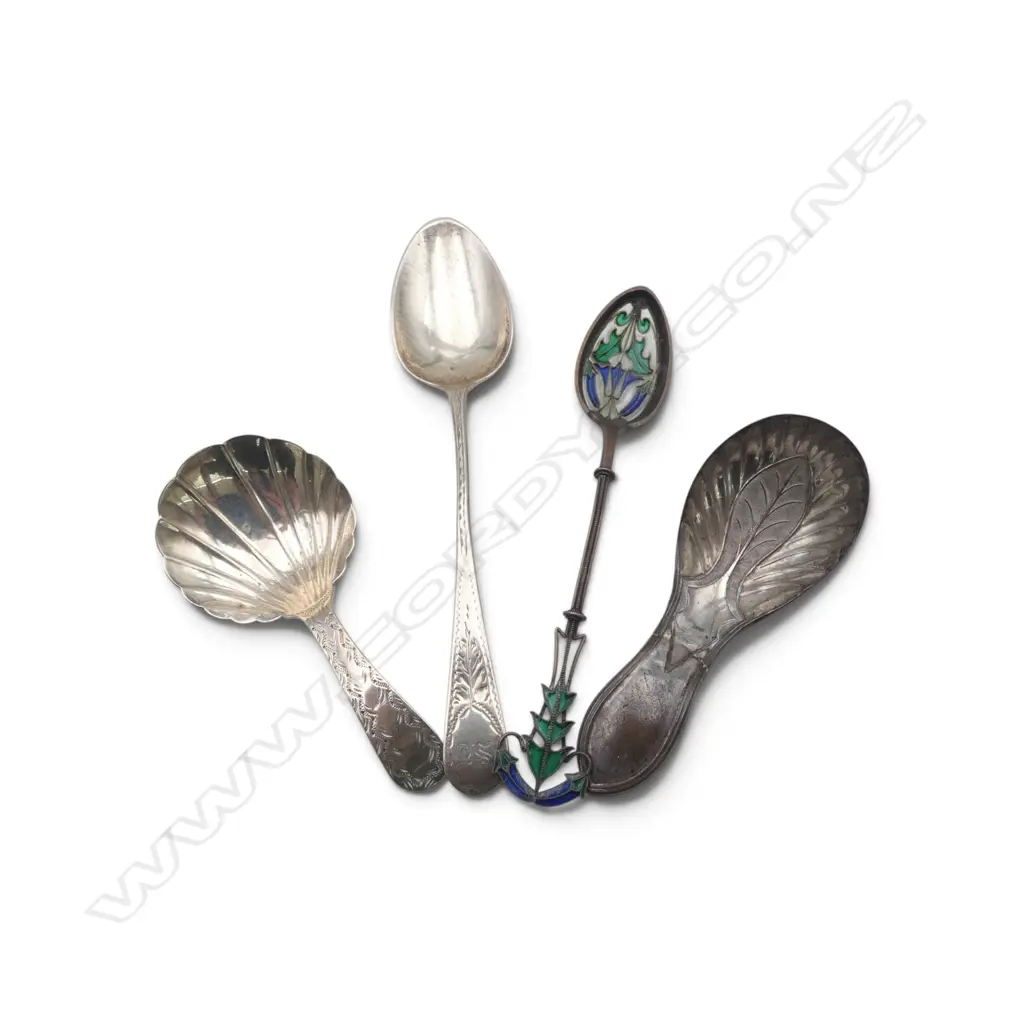 3 STG SILVER SPOONS + EP CADDY SPOON 33gms Image 1++