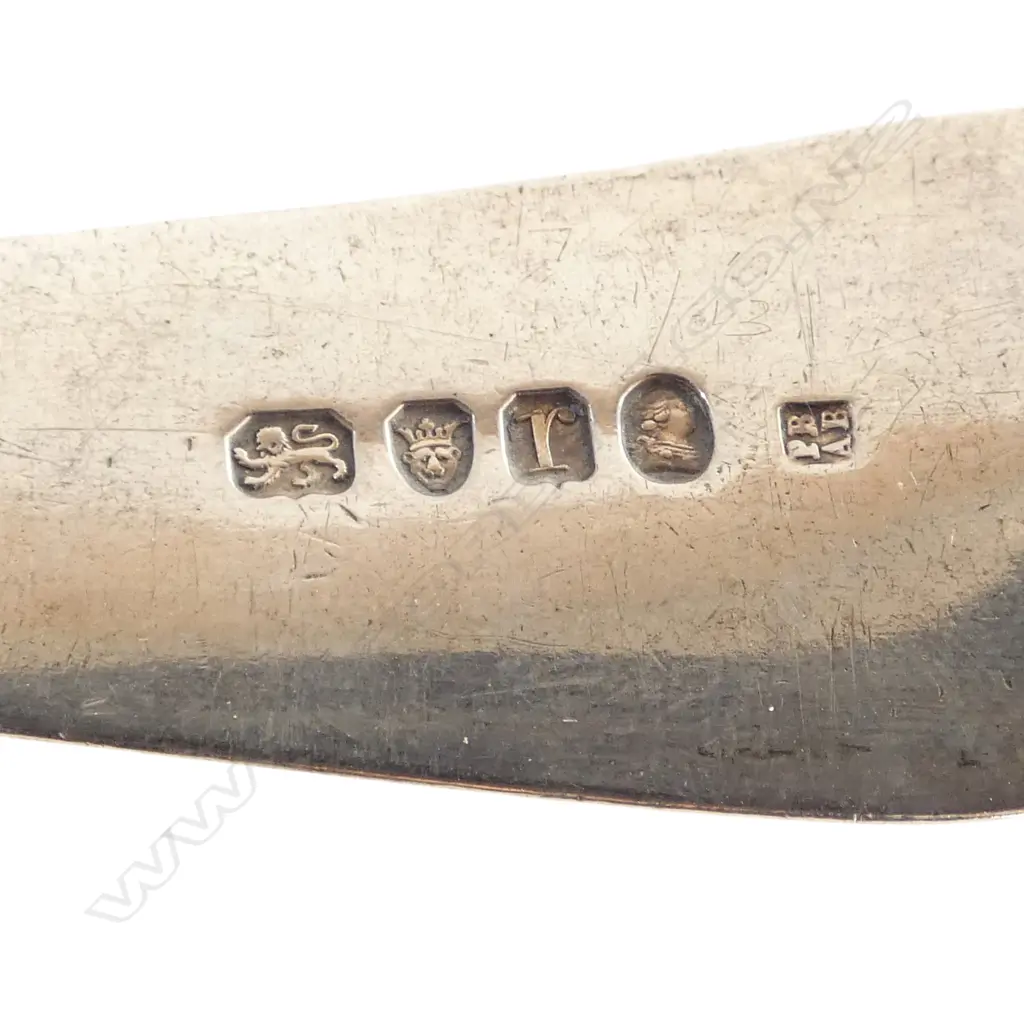 GEORGIAN STG SILVER SERVING SPOON, LONDON 1792, 104gms Image 1++