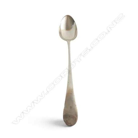 GEORGIAN STG SILVER SERVING SPOON, LONDON 1792, 104gms