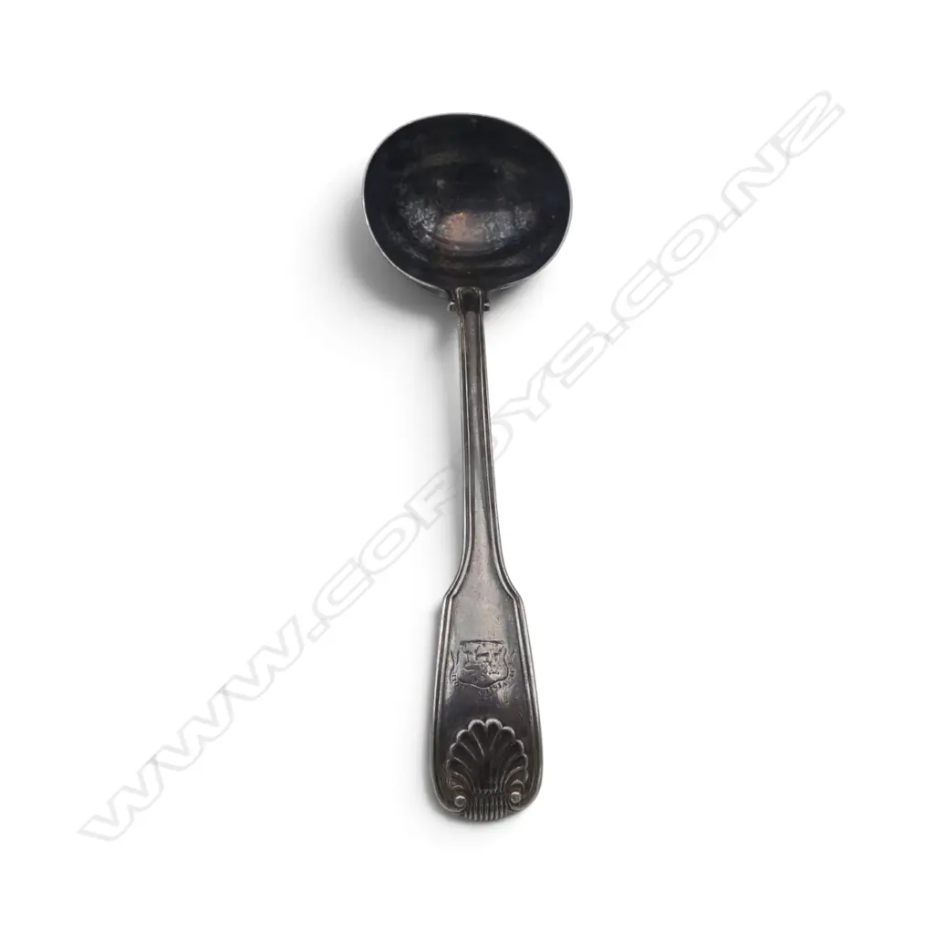 VICTORIAN SMALL STG SILVER LADLE, LONDON 1856, 90gms Image 1++