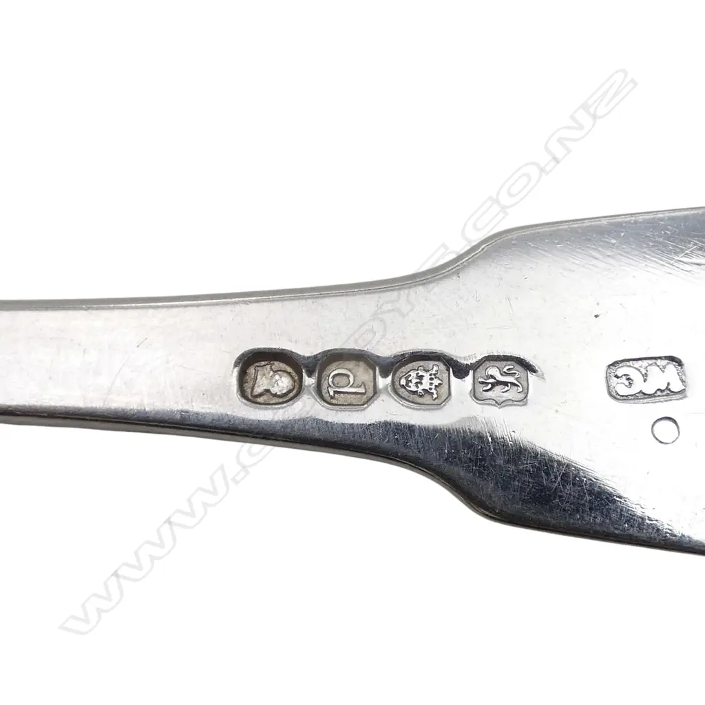 2 GEORGIAN STG SILVER TABLE FORKS, LONDON 1819, 138gms Image 1++