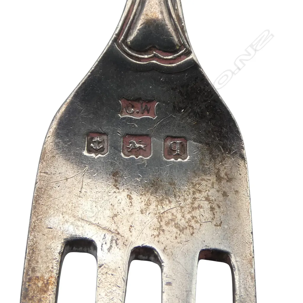 CASED STG SILVER SPOON & FORK, BIRMINGHAM 1915, 41gms Image 1++