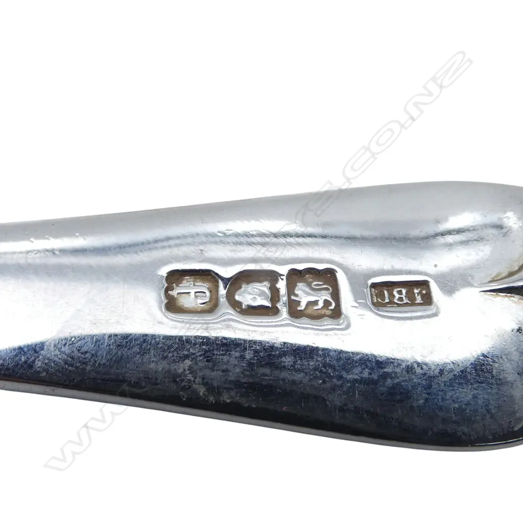 6 STG SILVER TABLE SPOONS, LONDON 1901, 419gms Image 1++