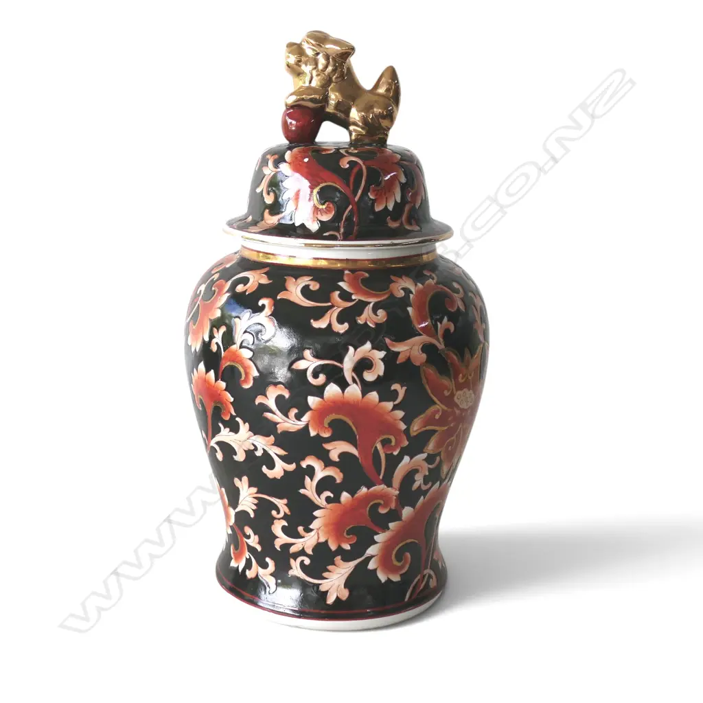 ORIENTAL LIDDED GINGER JAR H.440mm Image 1++