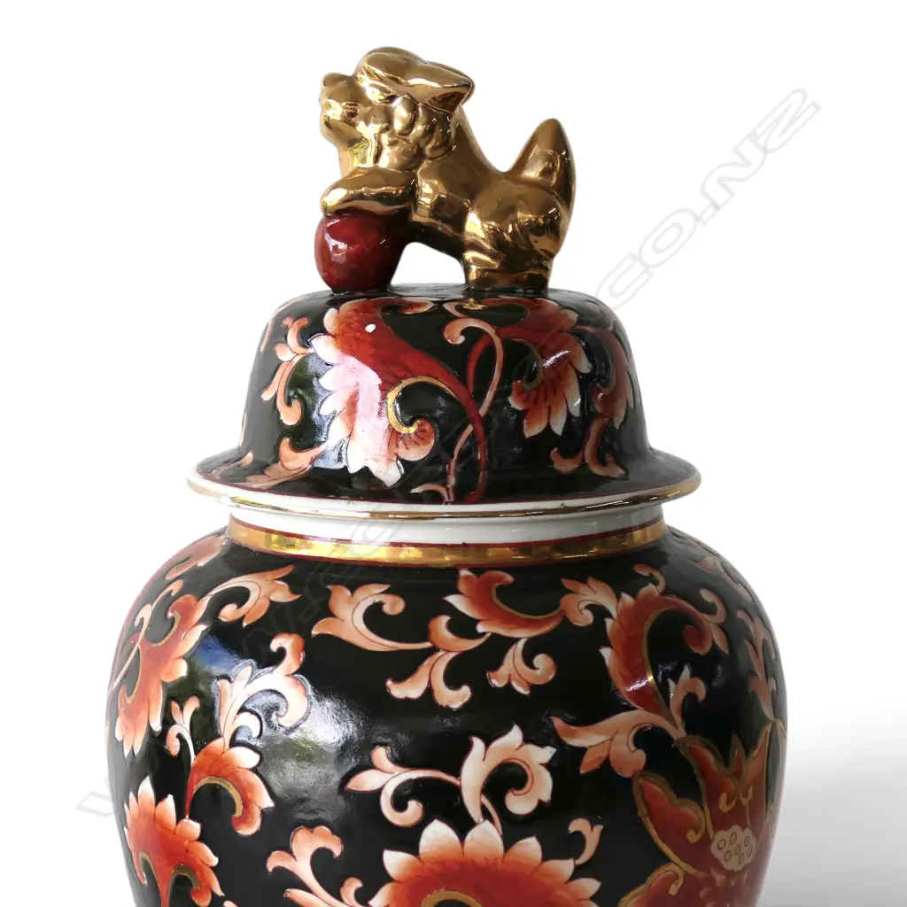 ORIENTAL LIDDED GINGER JAR H.440mm Image 1++